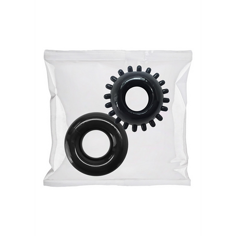 Penisring-Set 2er-Pack Display 50 Stück Schwarz Ø 3,8 cm – Ansicht 2