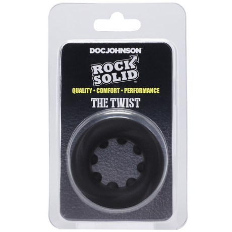 Penisring Twist Silikon Schwarz 4,8 cm