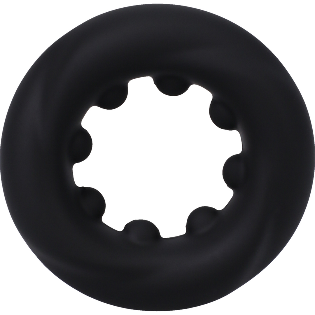 Penisring Twist Silikon Schwarz 4,8 cm