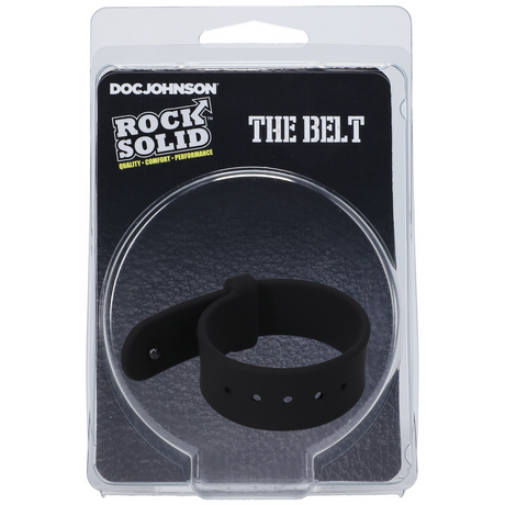 Penisring Gürtel Silikon verstellbar Schwarz 6,2 cm