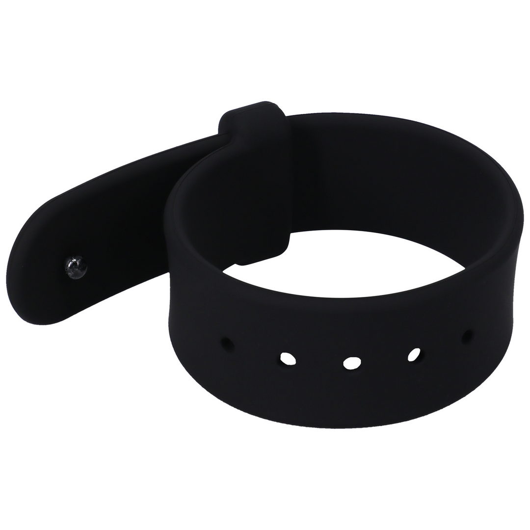 Penisring Gürtel Silikon verstellbar Schwarz 6,2 cm