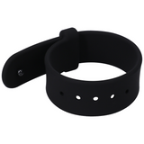 Penisring Gürtel Silikon verstellbar Schwarz 6,2 cm
