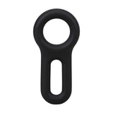 Penisring Keyhole Silikon Schwarz Ø 4,6 cm