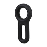 Penisring Keyhole Silikon Schwarz Ø 4,6 cm