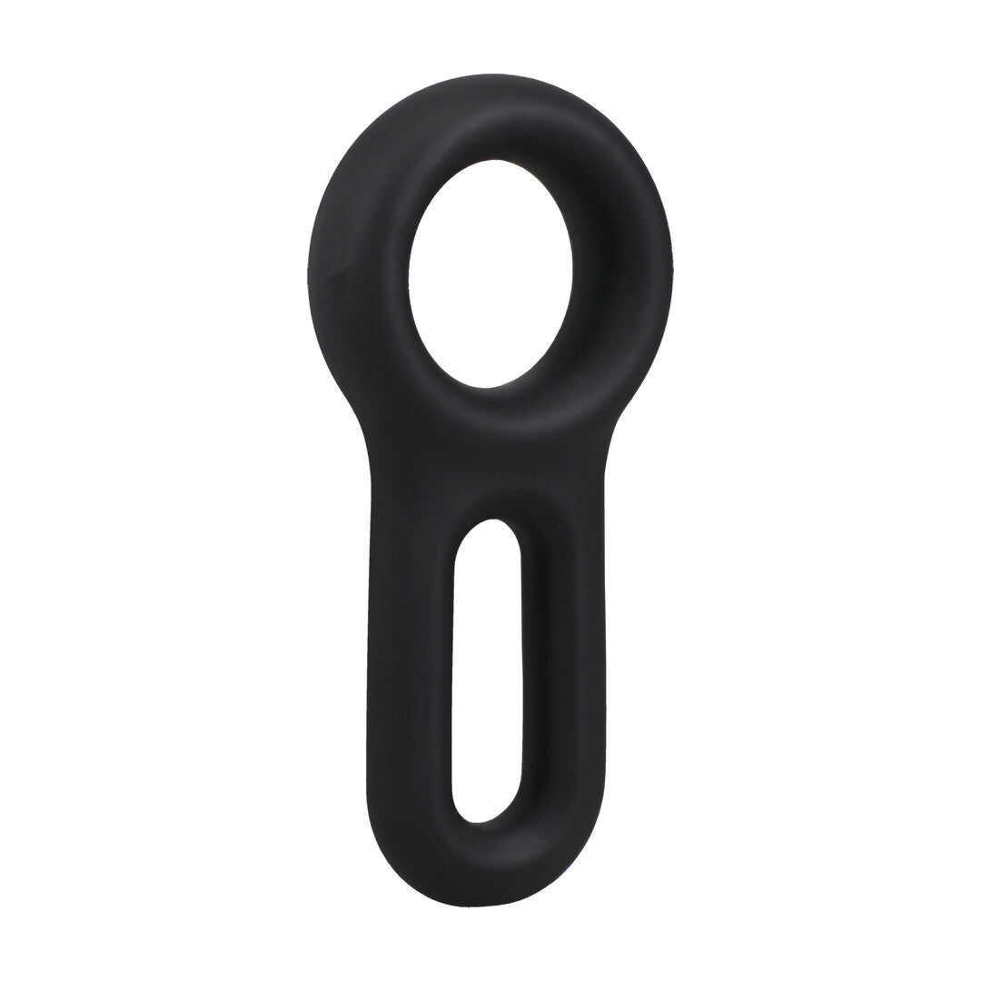 Penisring Keyhole Silikon Schwarz Ø 4,6 cm