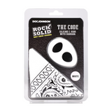 Penisring Code Silikon mit Bandana Weiß 6,6 x Ø 4,6 cm