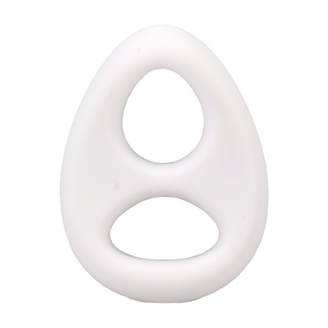 Penisring Code Silikon mit Bandana Weiß 6,6 x Ø 4,6 cm