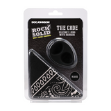 Penisring Code Silikon mit Bandana Schwarz 6,6 x Ø 4,6 cm