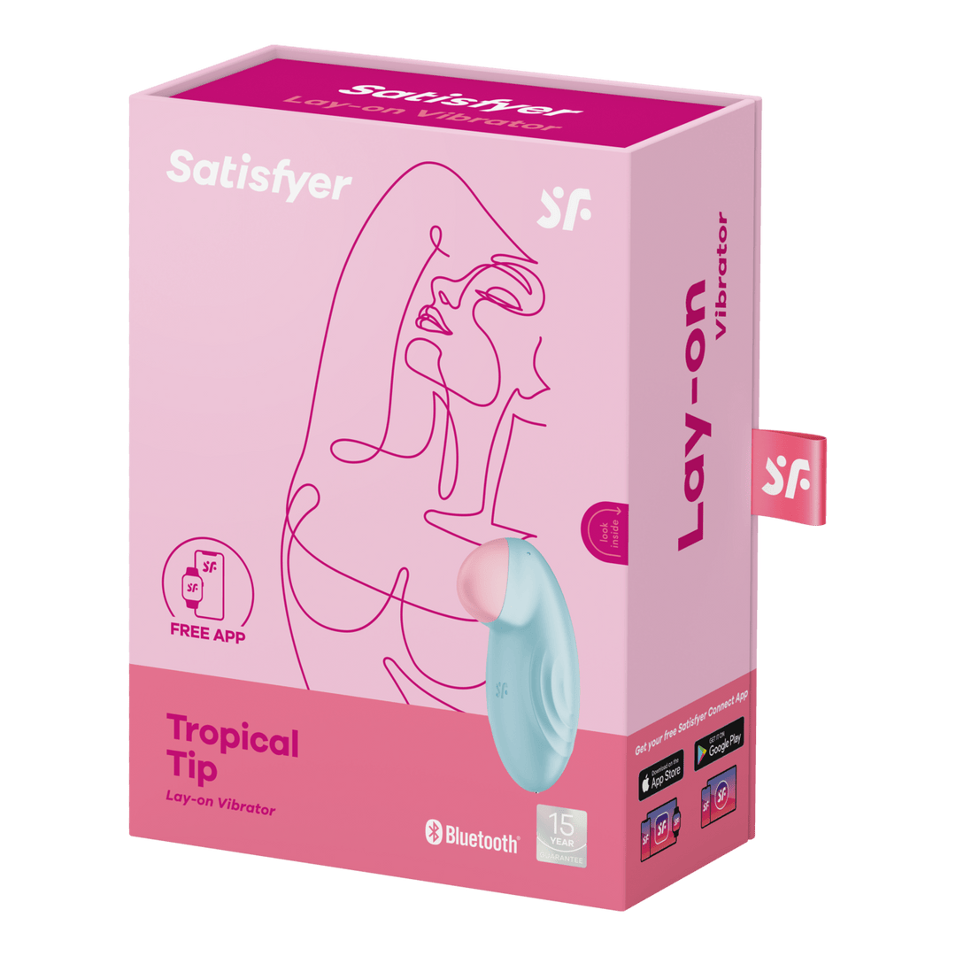 Auflegevibrator Tropical Tip Hellblau 4 cm