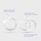 Penisring-Set Triple Bead Transparent