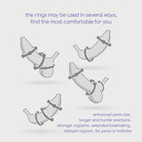 Penisring-Set Triple Bead Transparent