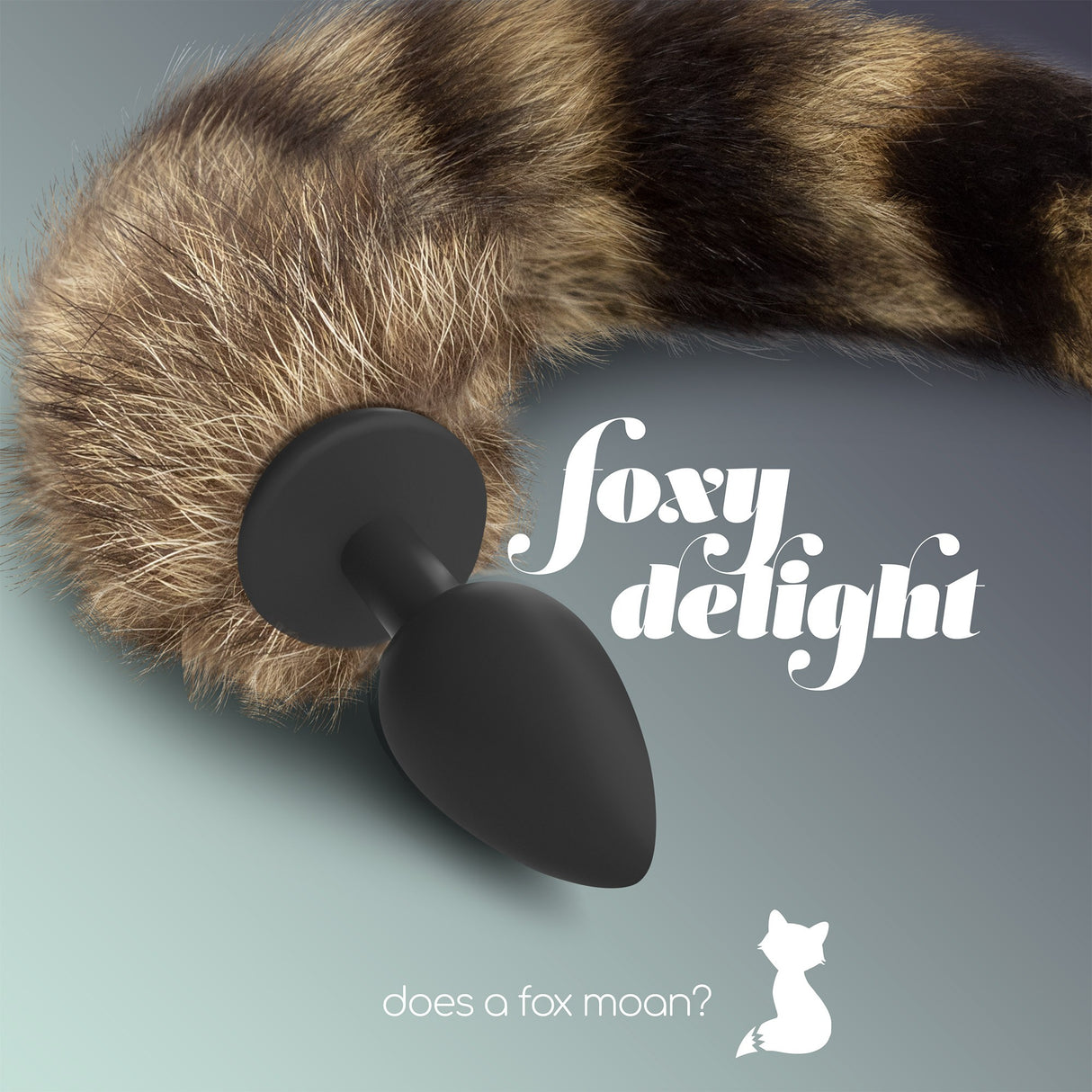 Analplug mit Fuchsschweif Schwarz