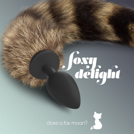 Analplug mit Fuchsschweif Schwarz