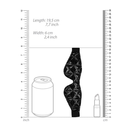 Augenmaske Luxus Schwarz