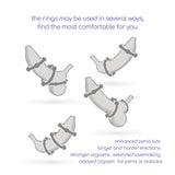 Penisring-Set Triple Bead Transparent