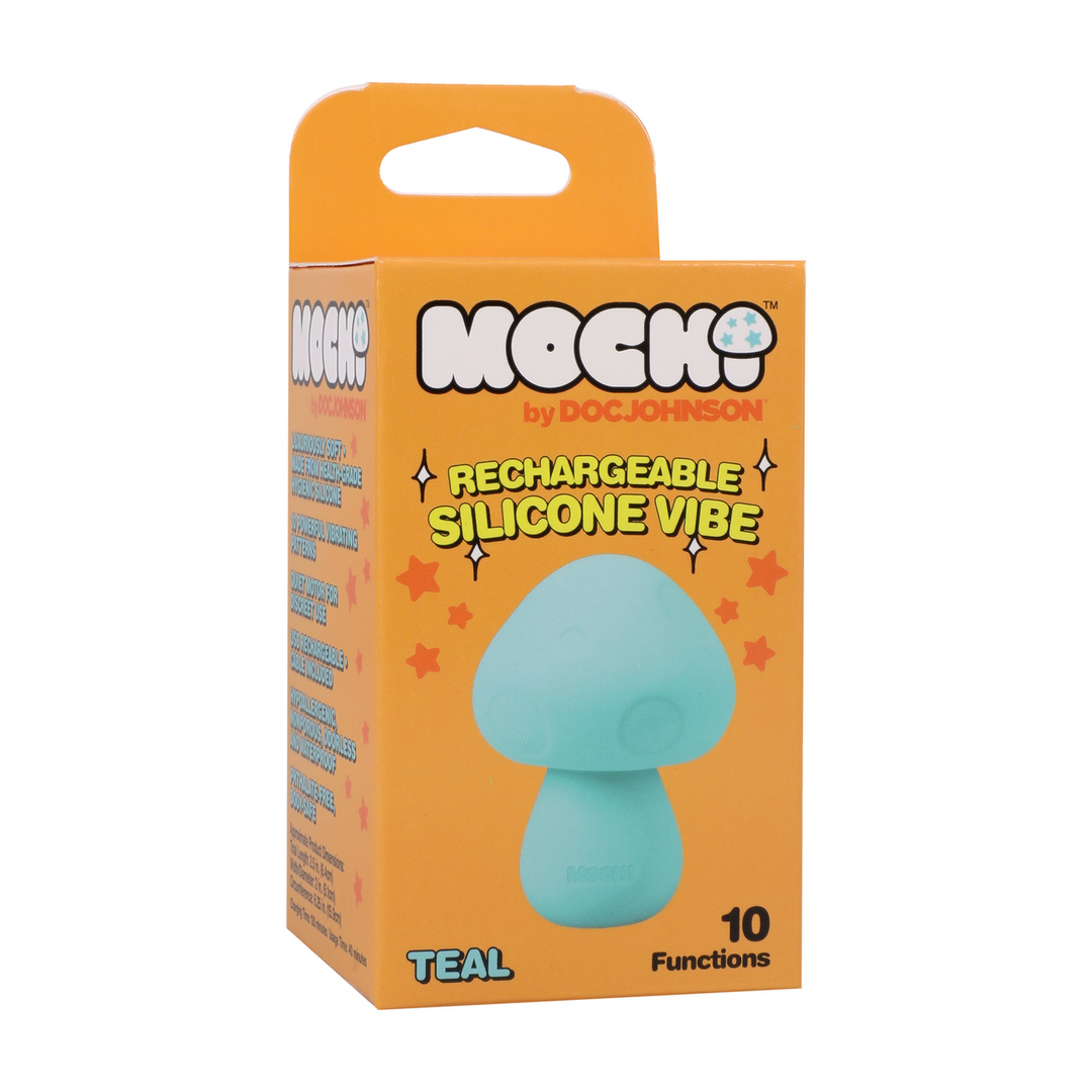 Vibrator Mushroom mit Akku Türkis 6,4 x Ø 4,8 cm