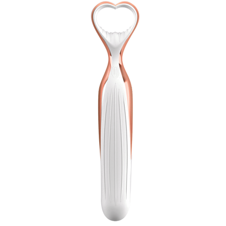Vibrator Silikon mit Akku und Aufbewahrungsbox Weiß 11,4 x Ø 2,5 cm