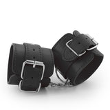 Handschellen Bondage Love aus Leder Schwarz