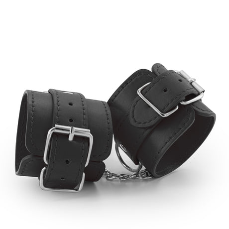 Handschellen Bondage Love aus Leder Schwarz