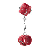 Handschellen Bondage Love aus Leder Rot