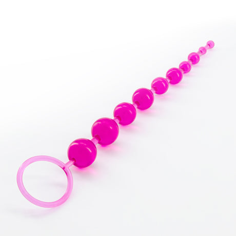 Analkette mit 10 Kugeln Rosa