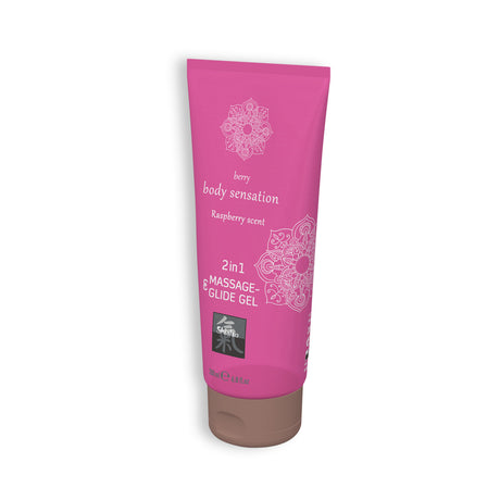 Massage- und Gleitgel 2-in-1 Himbeere 200 ml