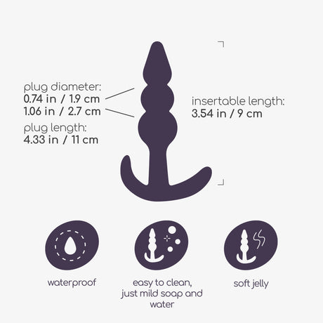 Analplug The Plunger 9 x Ø 2,7 cm