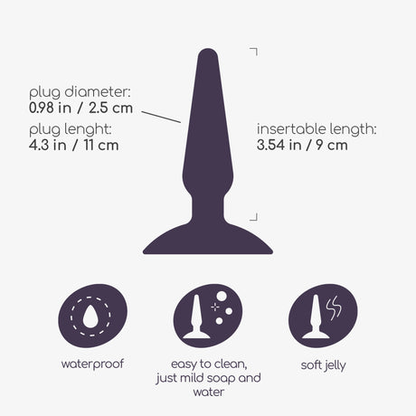 Analplug Jolly Flieder 9 x Ø 2,5 cm