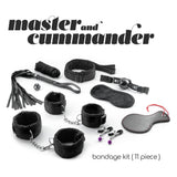 Fesselset Master & Cummander Schwarz
