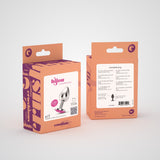 Analplug Bijou mit Schmuckstein und Samtbeutel Pink 6 x Ø 2,7 cm