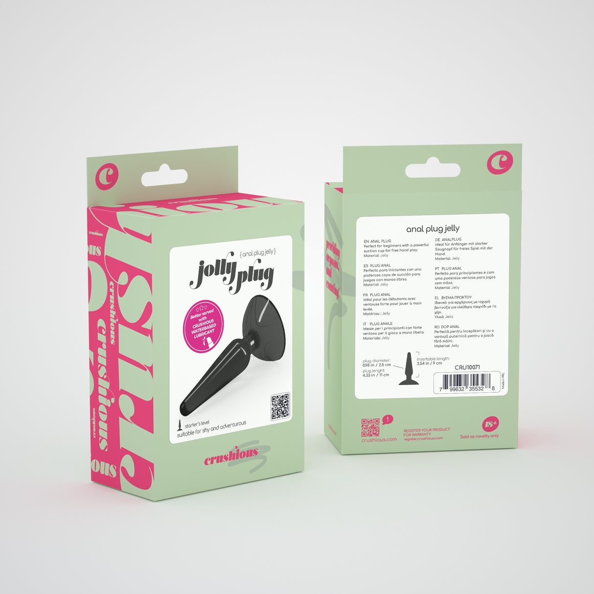 Analplug Jolly Schwarz 9 x Ø 2,5 cm