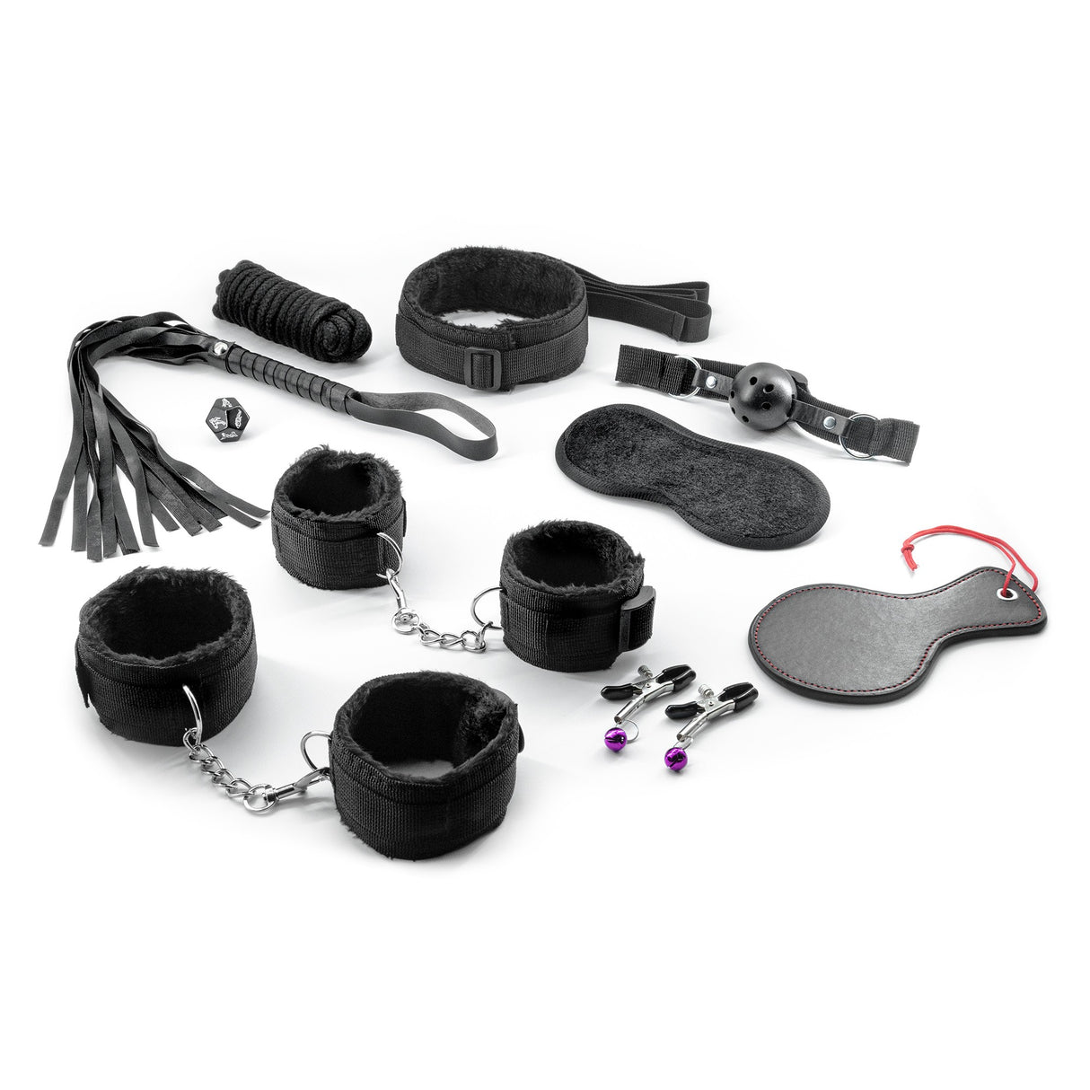 Fesselset Master & Cummander Schwarz