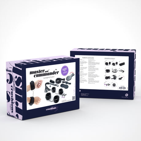 Fesselset Master & Cummander Schwarz