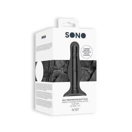 Analplug No. 67 mit Stoßfunktion Schwarz