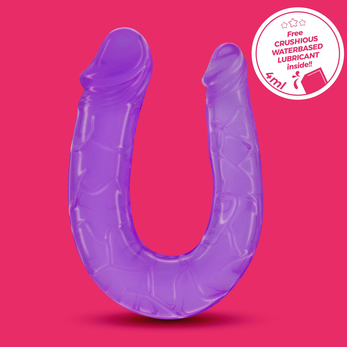 Dildo Double Trouble mit Doppelkopf Lila
