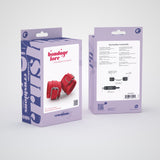 Handschellen Bondage Love aus Leder Rot