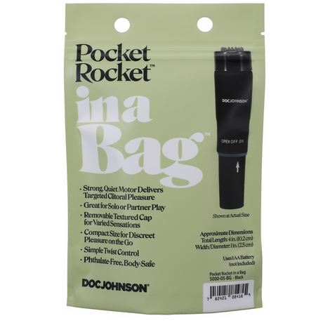 Vibrator Pocket Rocket Schwarz 2,3 cm