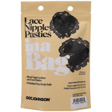Nippelpasties aus Spitze Schwarz 7,5 cm
