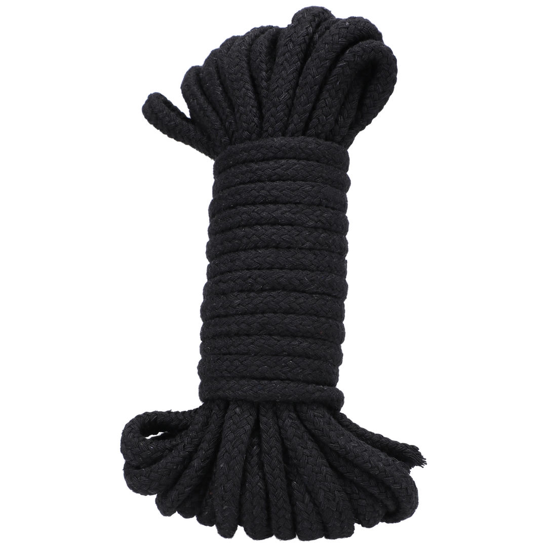 Bondage-Seil aus Baumwolle Schwarz 975,4 x Ø 0,6 cm