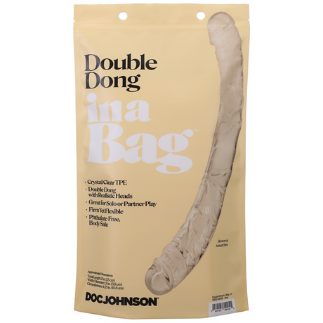 Doppeldildo Durchsichtig 3,7 cm