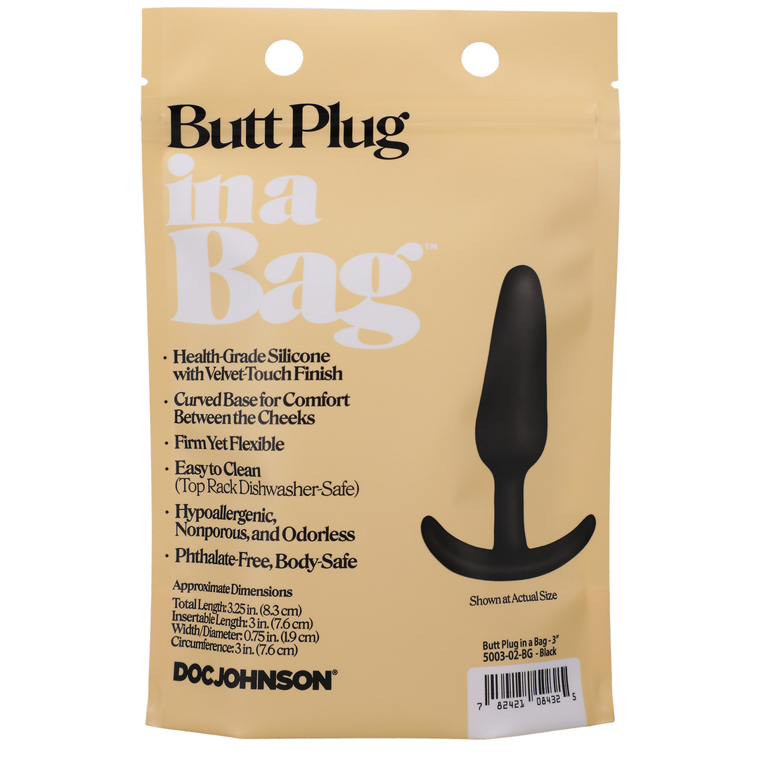 Analplug Schwarz 5 cm