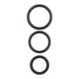 Penisring-Set Bandoleros aus Silikon Schwarz 10 x Ø 5 cm