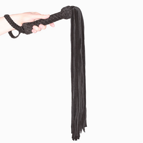 Peitsche Flogger aus Wildleder 85 x Ø 5 cm – Ansicht 3