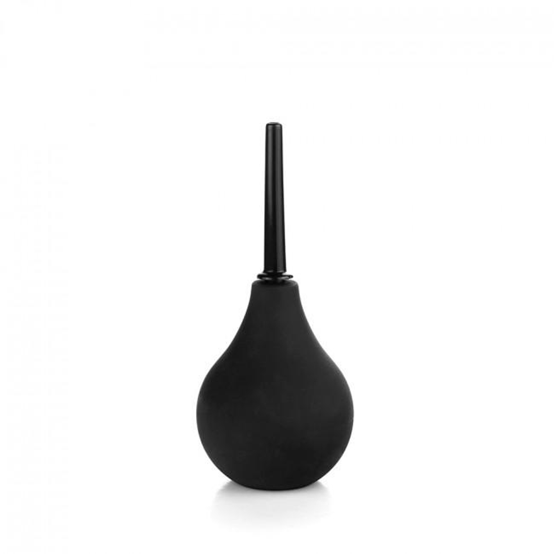 Analdusche mit Birne klein Schwarz 6 cm