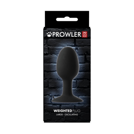 Analplug mit Gewicht Schwarz 11 x Ø 3,5 cm