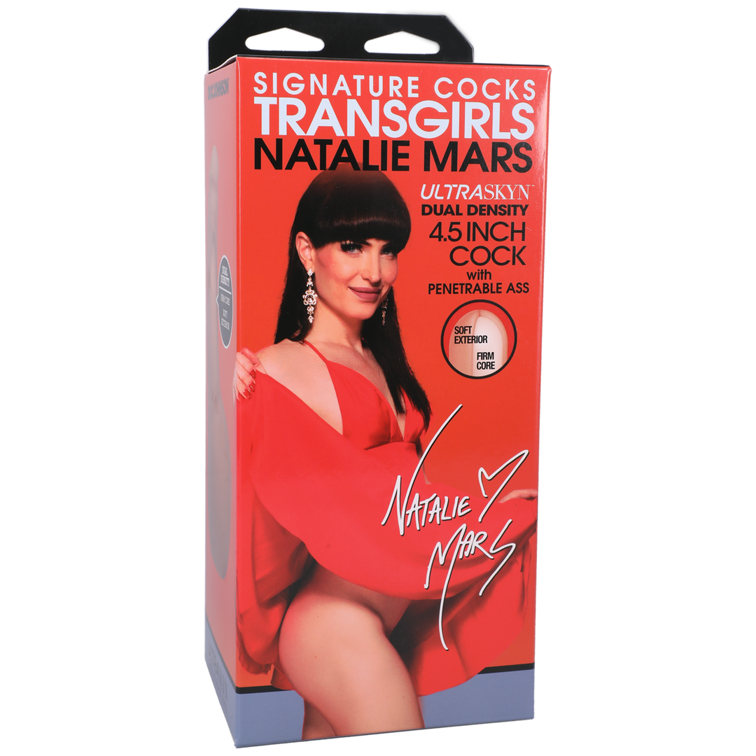 Dildo Natalie Mars mit penetrierbarem Po Hautfarbe 11,4 x Ø 4,4 cm