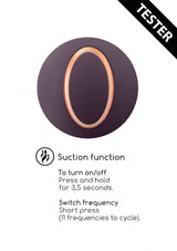Auflegevibrator Seductive mit Akku Lila (Tester)