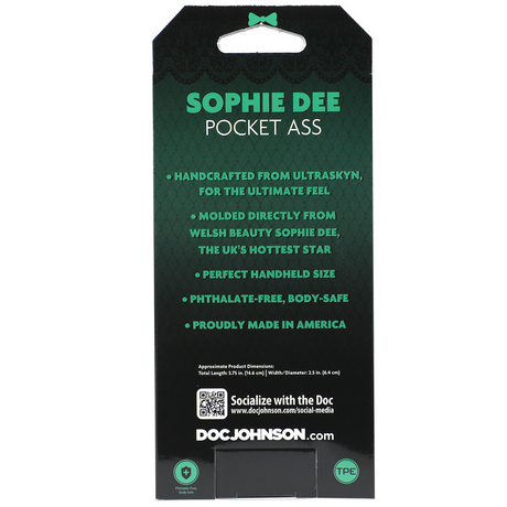 Masturbator Sophie Dee Pocket Po Hautfarbe 14 x Ø 5,8 cm