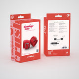 Handschellen Bondage Love aus Leder Rot