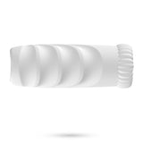 Masturbator Nautilus mit herausnehmbarem Vibro-Ei Weiß